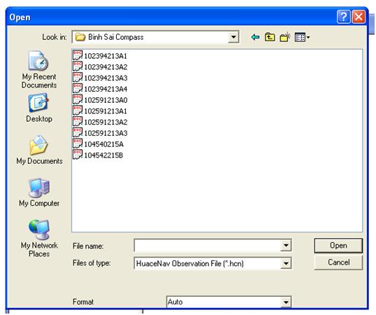chon du lieu dau vao trong binh sai luoi gps bang compass