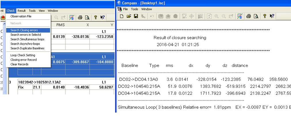 kiem tra sai so khep hinh trong binh sai luoi gps bang compass