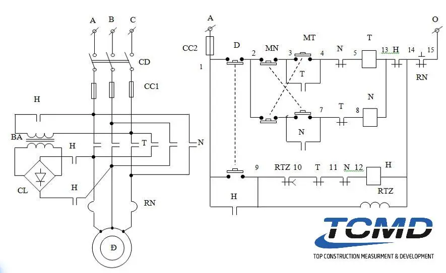 Bản vẽ kỹ thuật sơ đồ mạch điện