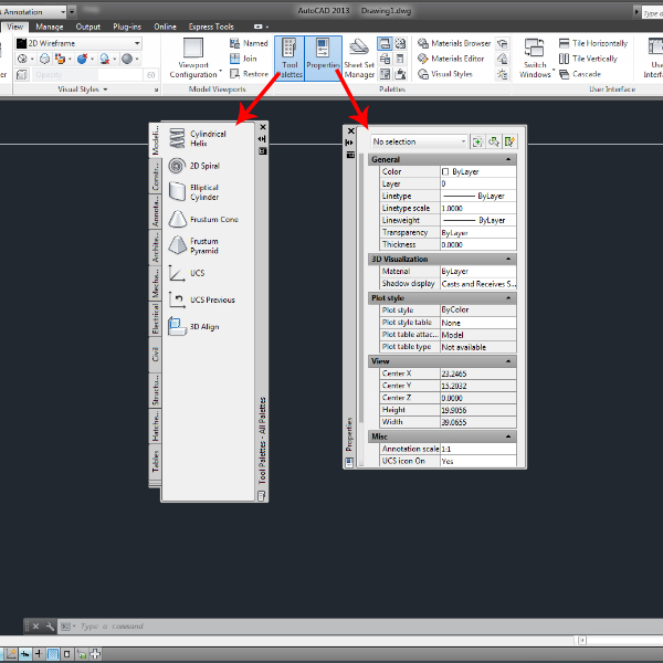 Giao diện phần mềm CAD