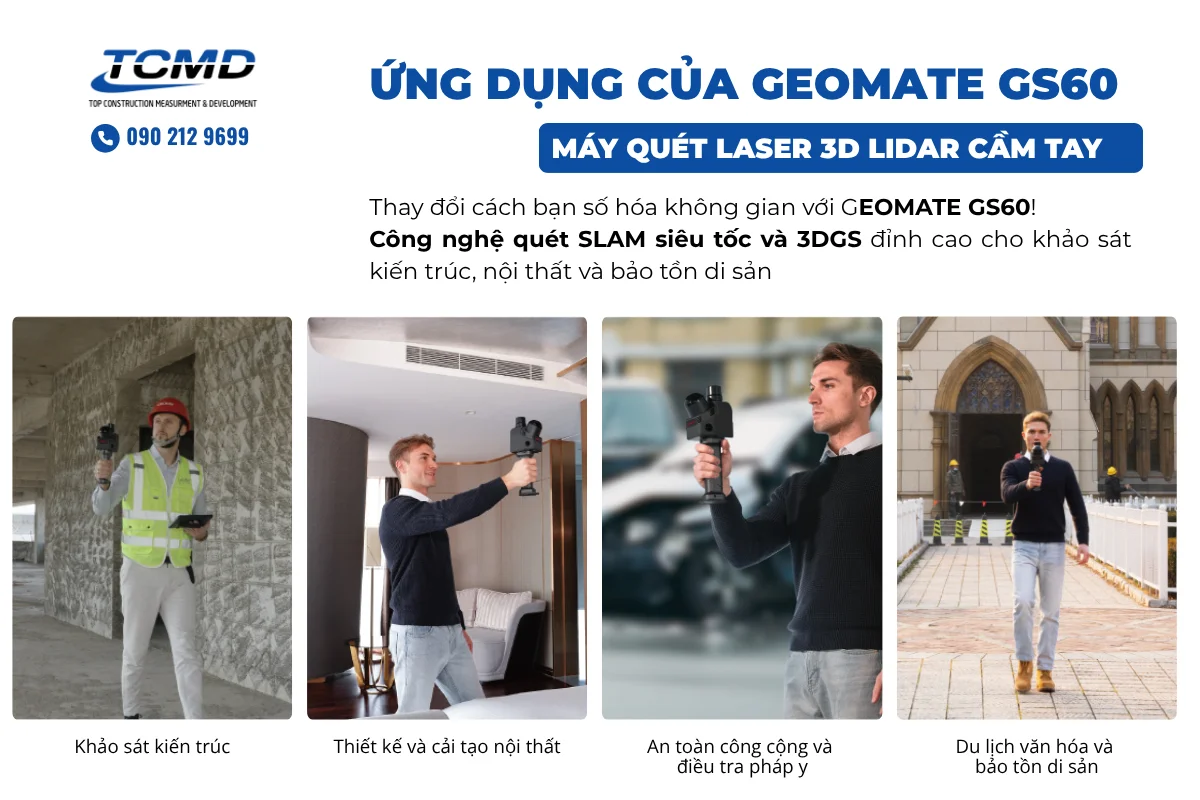 Máy Quét Laser 3D LiDAR Cầm Tay GEOMATE GS60